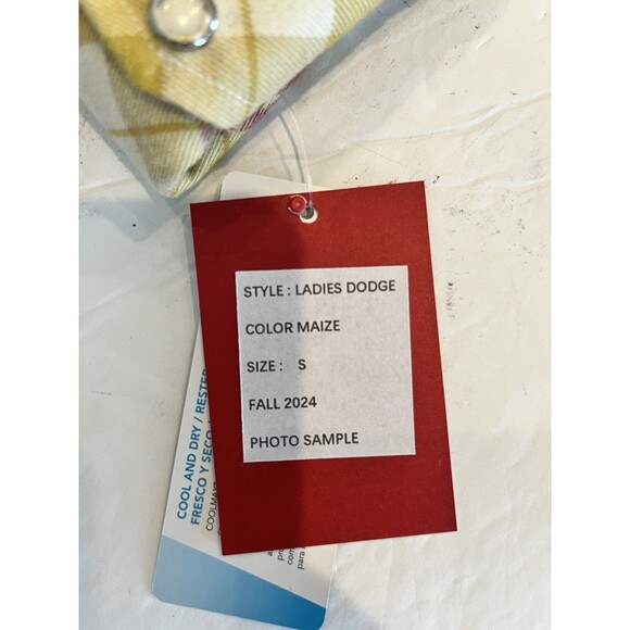 Kimes Ranch Flannel Western Shirt Womens NWT Sz S Gold Plaid Snap Button… - Picture 7 of 8